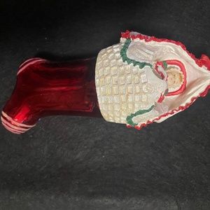 Vintage European style glass ornament